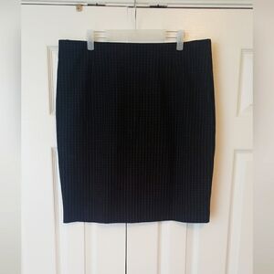 Pinstriped Pencil Skirt